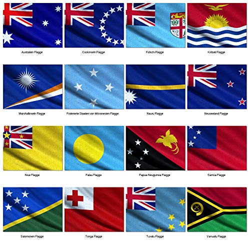 atFoliX Diseño Pegatina compatible con Sony PlayStation 4 Pro PS4 Pro, elija su diseño favorito, Design Skin (Banderas de Australia y Oceanía)