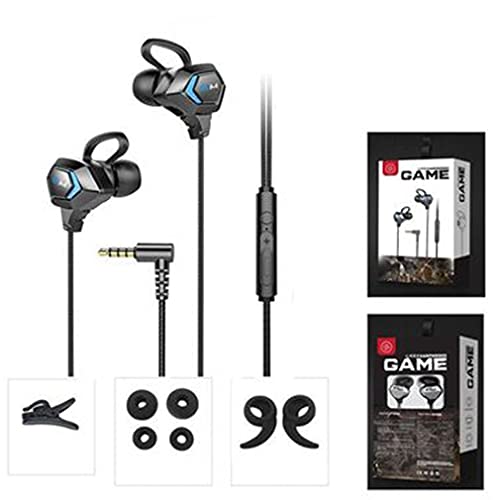 Auriculares G28 0 Delay 3.5Mm Auriculares para Juegos Manos Libres Auriculares Deportivos para Juegos Pc Earfon Auriculares para Juegos Azul 1.2M