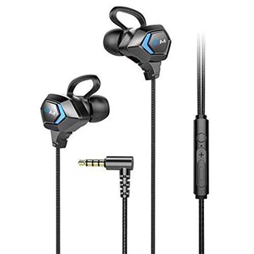 Auriculares G28 0 Delay 3.5Mm Auriculares para Juegos Manos Libres Auriculares Deportivos para Juegos Pc Earfon Auriculares para Juegos Azul 1.2M