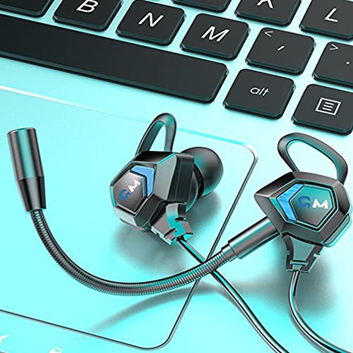 Auriculares G28 0 Delay 3.5Mm Auriculares para Juegos Manos Libres Auriculares Deportivos para Juegos Pc Earfon Auriculares para Juegos Azul 1.2M