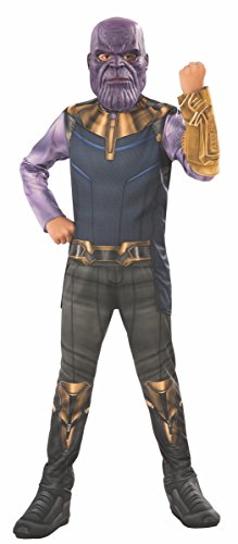 Avengers - Disfraz Thanos para niño, 8-10 años (Rubie'S 641055-L)