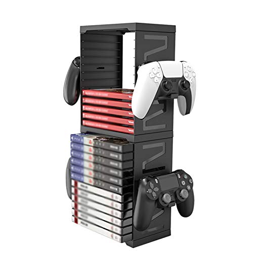 AXDNH para la estación de Juegos 5 / Xbox One Tarjeta de Juego Soporte de Almacenamiento Soporte de Doble Vertical 24pc Games Tarjetas de Tarjetas para el Interruptor Nintendo