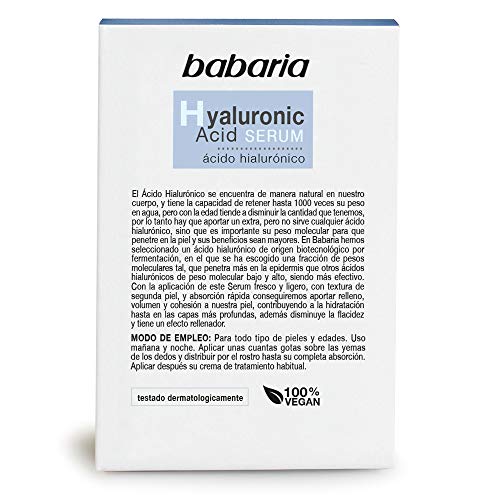 Babaria - Ácido Hialurónico , 30 ml