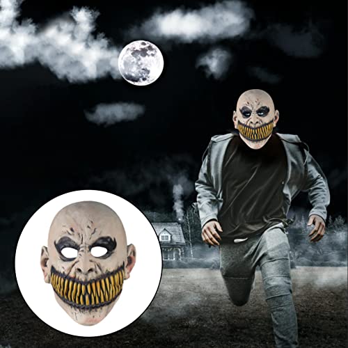 BAJIE máscara de Halloween Creepy Stalker Hombres máscara de Dientes Grandes Sonrisa Cara máscaras Anime Cosplay Mascarillas Carnaval Halloween Cosplay Disfraces Accesorios de Fiesta