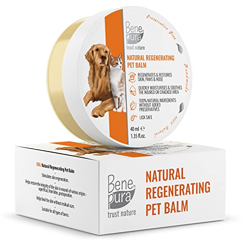 Bálsamo para Mascotas 100% Natural Regenerador - para Patas, Nariz y Piel - para Perros y Gatos 40ml