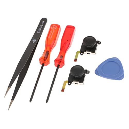 Baoblaze 2 x Joystick de Control Analógico con Joystick de Control Botón 3D Pulso para Nintendo Switch NS Joy-con + Botón Izquierdo Derecho SL Botón Sr