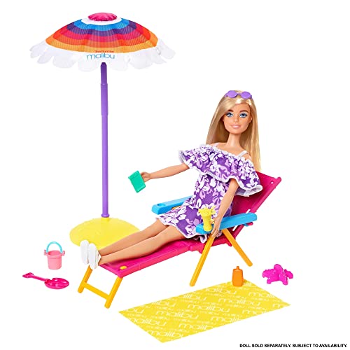 Barbie Malibú Pack historia 2, muñeca con accesorios de juguete Mattel GYG18