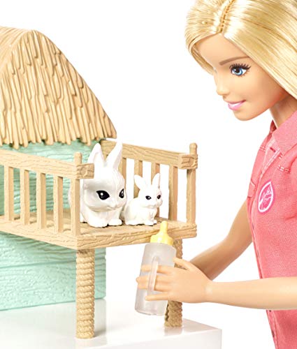 Barbie Quiero Ser Veterinaria, muñeca con su granja y accesorios (Mattel FCP78) , color/modelo surtido