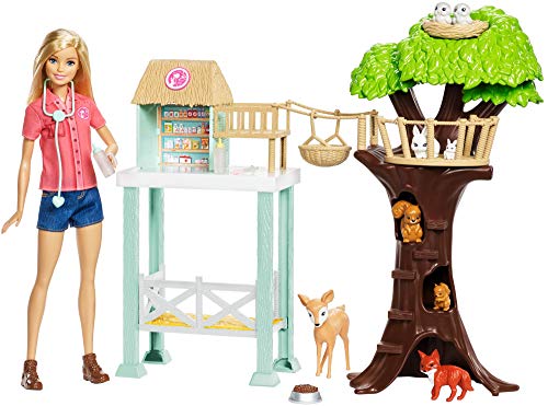 Barbie Quiero Ser Veterinaria, muñeca con su granja y accesorios (Mattel FCP78) , color/modelo surtido