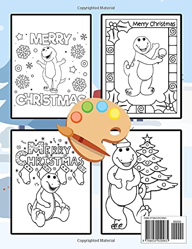 Barney and Friends Christmas Coloring Book: Perfect Coloring Book For Adults and Kids With Incredible Illustrations Of Barney and Friends Christmas For Coloring And Having Fun.