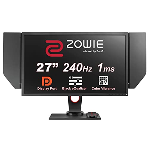 BenQ ZOWIE XL2740 Monitor para e-sports 27", 240 Hz con Black eQualizer, soporte regulable en altura, Color Vibrance, S-Switch, Adaptive Sync compatible con G-SYNC, 120 Hz para PS5 y Xbox Series X
