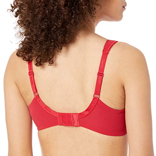 Berlei Beauty Everyday B521-PSN Women's Passion Red Lace Non-Padded Underwired Minimizer Bra 100F