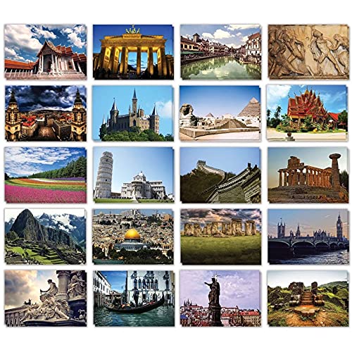 Best Paper Greetings 2 Lot de cartes postales du monde entier