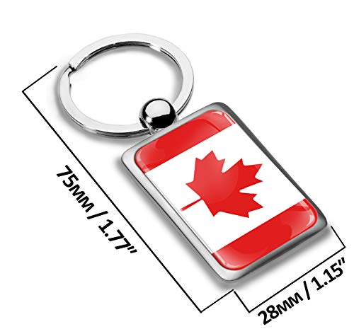 Biomar Labs® Llavero con Diseño de la Bandera de Canadá KK 226