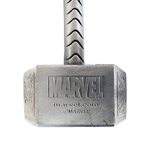 Bioworld BIO-KE070702MAR Marvel Comics Thor Mjolnir Hammer Llavero 3D de metal, tamaño único, multicolor, 16 cm