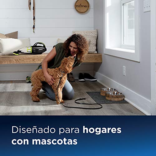 Bissell Pet Hair Eraser Aspirador de Mano para Pelo de Mascotas, 0 W, 68 Decibelios, Negro/Verde