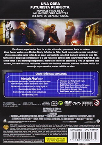 Blade Runner (Montaje Final) (Edición 1 Disco) [DVD]