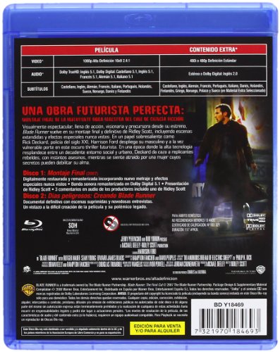 Blade Runner Montaje Final (Edición Especial 2 Discos) Blu-Ray [Blu-ray]