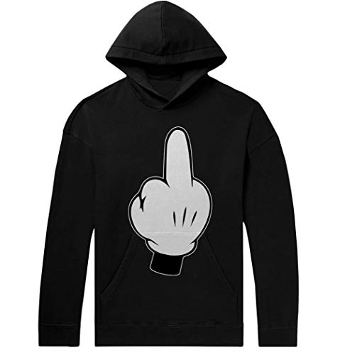 BLAK TEE Mujer Middle Cartoon Finger Capucha S
