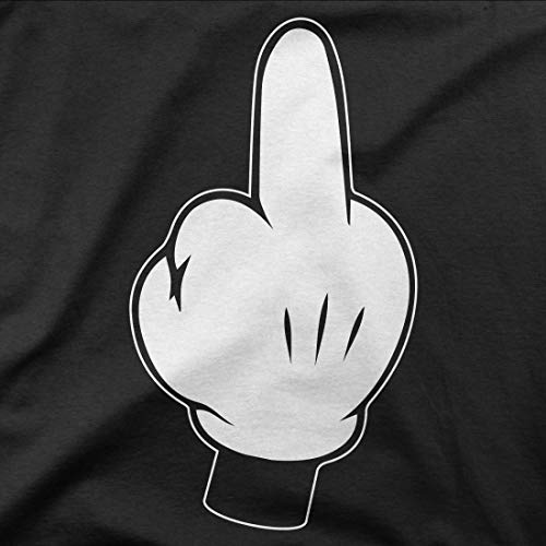 BLAK TEE Mujer Middle Cartoon Finger Capucha S