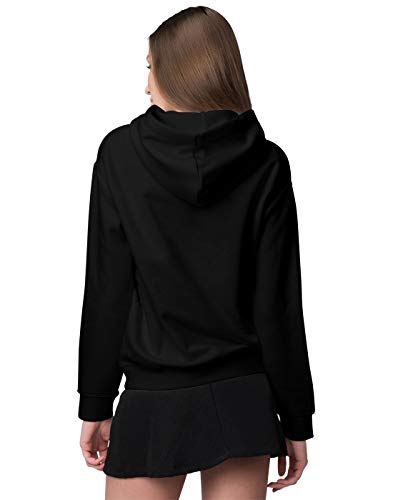 BLAK TEE Mujer Middle Cartoon Finger Capucha S