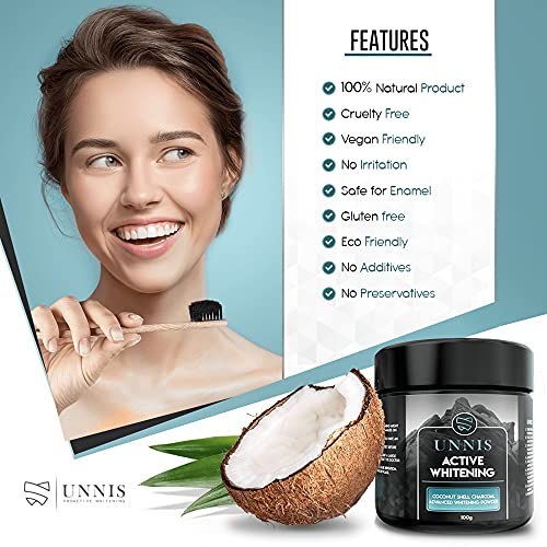 Blanqueador Dental Profesional Carbon Activado Polvo para Dientes Blancos Pasta de Dientes Blanqueante Carbon Activo Coco Polvo Blanqueamiento Dental Activated Charcoal Teeth Whitening Powder