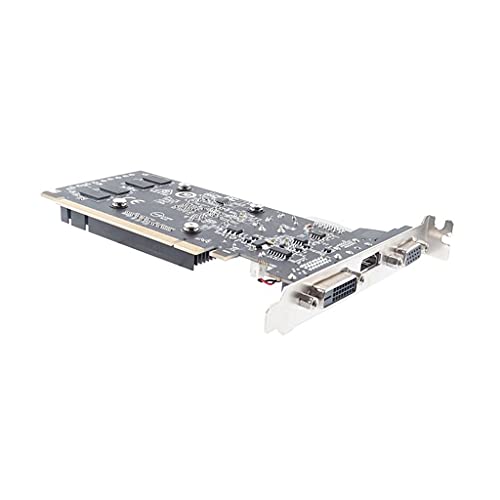 BMBN Tarjeta gráfica R5 220 2G, Obeya R5 220 2G D3 Tarjeta gráfica de Pantalla Independiente LOL Game Interfaz Vga Compatible con Hdmi R5-220 Ventilador Grande Individual de 64 bits