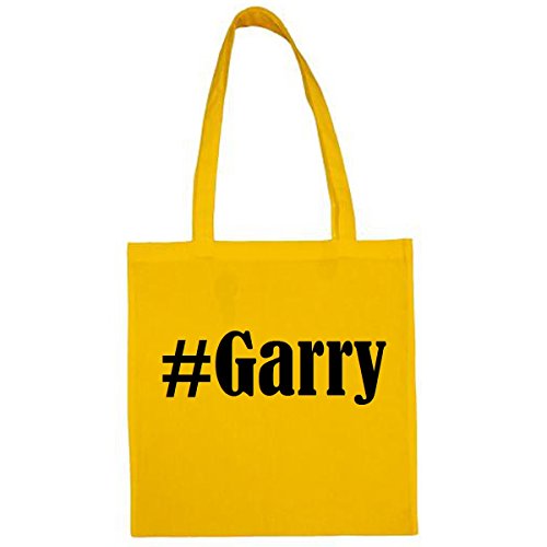 Bolsa #Garry Tamaño 38x42 Color Amarillo Impresión Negro