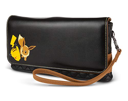 Bolso estuche para Nintendo Switch o Nintendo Switch Lite y para accesorios, diseño de Pikachu y Eevee de Pokémon