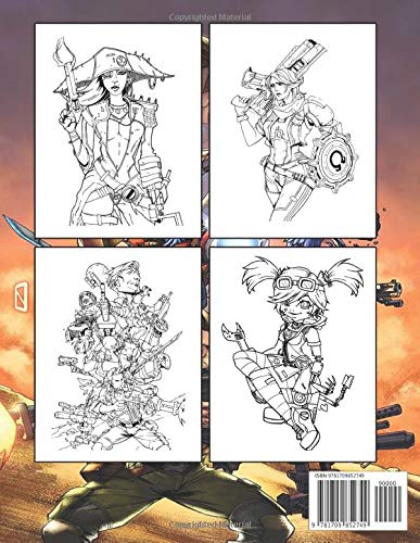 Borderlands Colouring Book: Perfect Gift For Kids and Adults, Mega Fan of Borderlands With Amazing Artwork. Keep Them Happy on Christmas, New Year Eve or Birthday