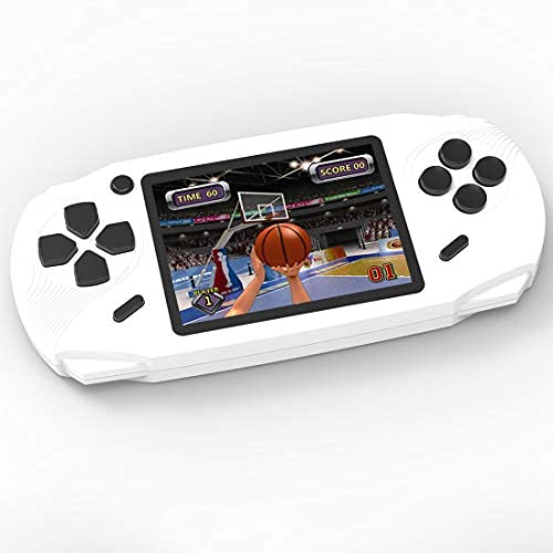 Bornkid Consola de Juegos de Mano de 16 bits para Niños y Adultos con 100 Juegos de Video Rompecabezas de Alta Definición Incorporados 3.0 '' Seniors de Pantalla Grandes Juegos de Mano Electrónicos