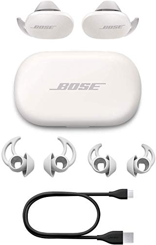 Bose QuietComfort Earbuds - Auriculares realmente inalámbricos Bluetooth, Soapstone, Auriculares con Cancelación de Ruido Efectiva, Color Blanco (Soapstone)