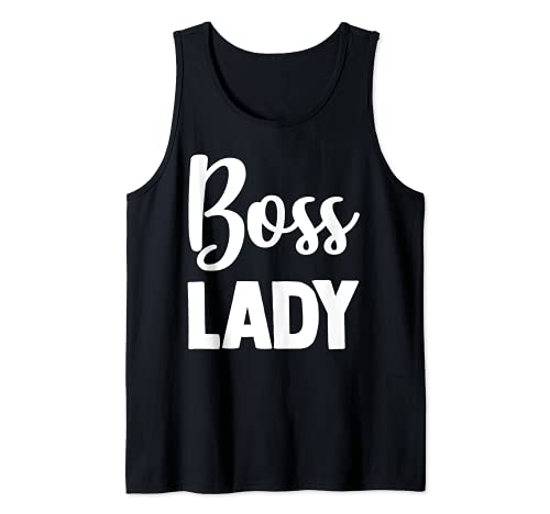 Boss Lady Funny Authority - Regalo de humor para trabajo Camiseta sin Mangas