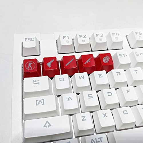 Bricolaje ABS Retroiluminado CS GO Personalidad creativa Cubierta de tecla translúcida para teclado mecánico OEM R4 Solo altura Keycap ABS keycap keycap R4 CS Key Cap