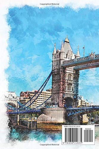 british culture lover England London Tower Bridge journal gift: United Kingdom Notebook / Journal Gift, 120 lightly-lined Pages, 6x9, Soft Cover, Matte Finish