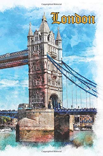 british culture lover England London Tower Bridge journal gift: United Kingdom Notebook / Journal Gift, 120 lightly-lined Pages, 6x9, Soft Cover, Matte Finish
