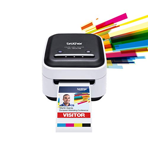 Brother VC-500W - Impresora de Etiquetas a color con WiFI (USB 2.0, Cortador Manual y automático)