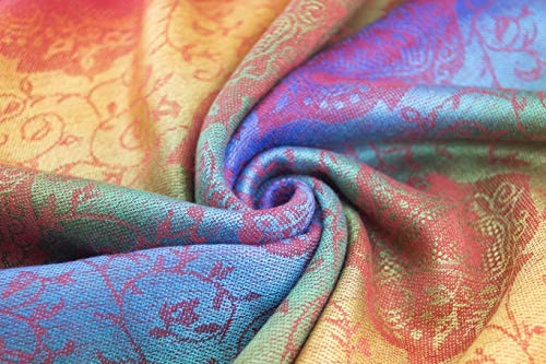 Bufanda para mujer "Marruecos", colores del arco iris, viscosa/poliéster, tamaño XXL, 180 x 60 cm, multicolor