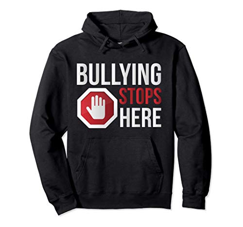 Bullying stops here - anti-bully quote - stop sign image Sudadera con Capucha