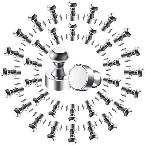 BUSATIA Imán 36 piezas, Imanes de Neodimio con Caja de Almacenamiento, N52 Potentes Imanes de 12x16mm para Pizarra Tablero Magnético Refrigerador Mini Imán Portátil