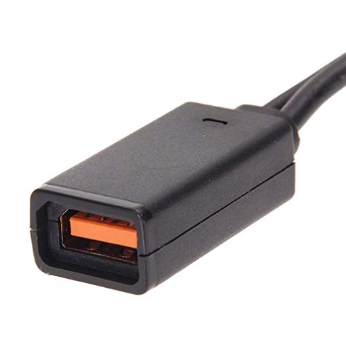 Cable Adaptador de Fuente de alimentación de CA USB para Xbox 360 XBOX360 Kinect Sensor (Negro)