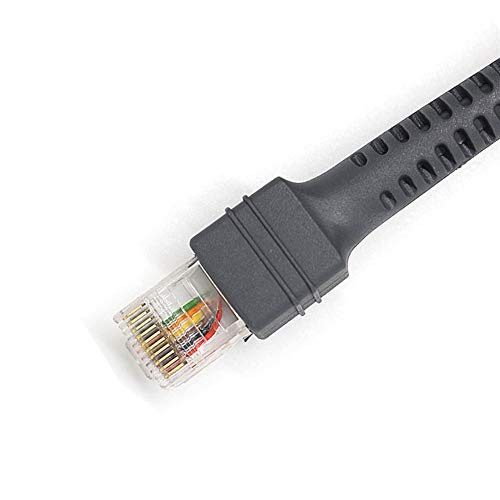 Cable CBA-K01-S07PAR PS2 para Motorola Symbol LS2208 LS4208 DS6708 Escáner de código de barras, cable de cuña de teclado PS2 recto de 6 pies 2M