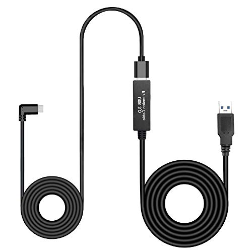Cable De Datos Estable USB Compatible para Oculus Quest Link Steam VR, Cable De Extensión (8M) con Chip Amplificador De Relé Y Cable USB 3.0