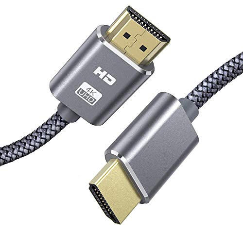 Cable HDMI 4K 2M SUCESO Cable HDMI 2.0 de Alta Velocidad Trenzado de Nailon Ultra HD 4K a 60Hz a 18Gbps Soporta con Video 4K UHD 2160p,HD 1080p,3D,Ethernet,Xbox 360,BLU-Ray PS3 PS4 ARC HDCP 2.2-Gris