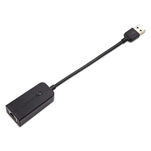 Cable Matters Adaptador USB Ethernet 1000 Mbps (Adaptador Ethernet a USB 3.0, Adaptador Red USB 3, RJ45 USB Gigabit) - 10/100/1000 Mbps Ethernet en Negro