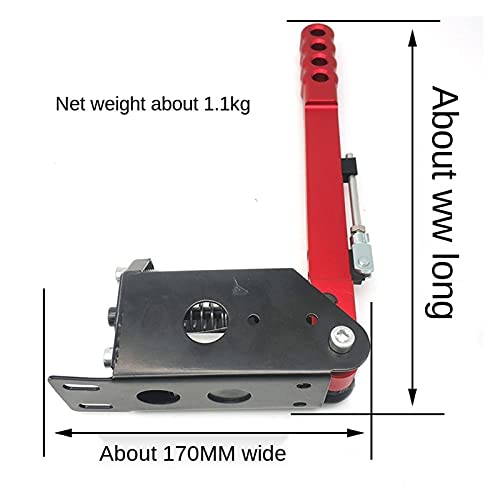 CAIBING S.handbrake 14bit PC Handbrake USB SIM Freno Mano Juego Lineal Ajuste para Simulator Logitech Carring Game G25 G27 G29 T300 T500 Carro (Color : Red)