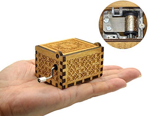 Caja de música Y&S de Star Wars en madera grabada con manivela manual. Caja de música Winter is Coming para regalo infantil, madera, Godfather