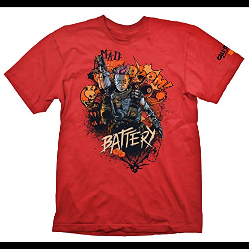 Call of Duty: Black Ops 4 Camiseta L Battery Red