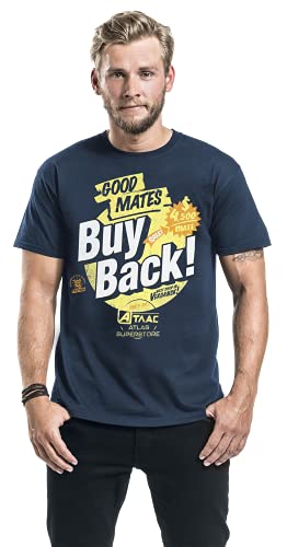 Call of Duty Buy Back Hombre Camiseta Azul Marino XXL, 100% algodón, Regular