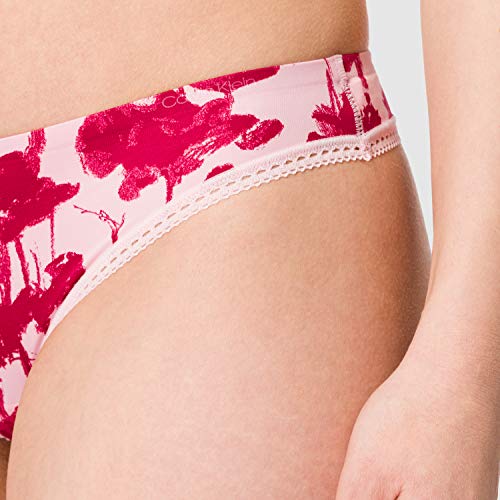 Calvin Klein Tanga, Fallen Love Print_Sand Rose, S para Mujer